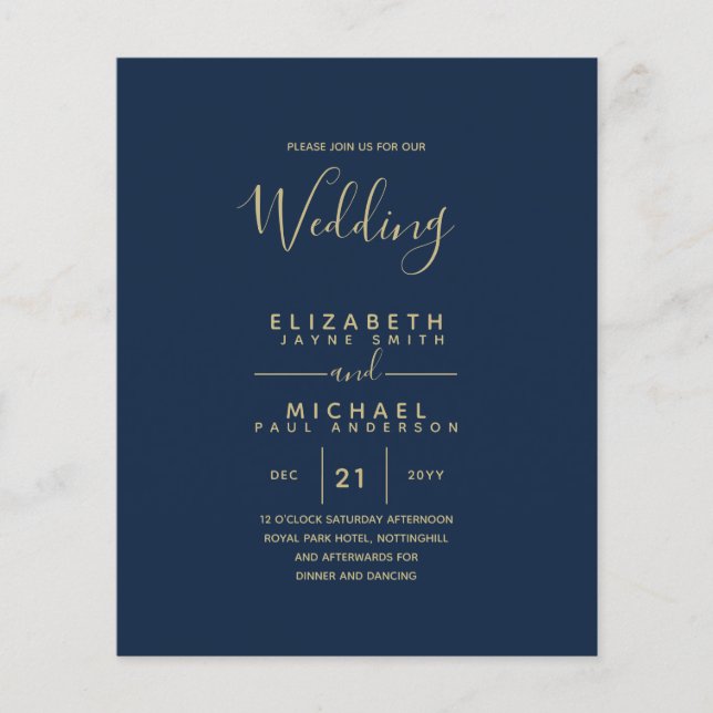 Lámina Boda de inglés de la BODA en español bilingüe (Anverso)