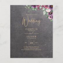 Boda de invierno con flores de Berry gris plateado