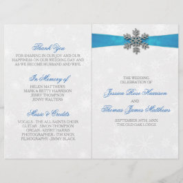 Lámina Boda de Invierno Diamante Snowflake & Blue Ribbon