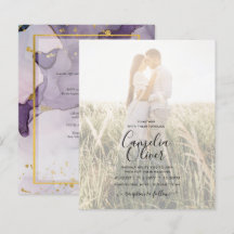 Boda de la FOTO abstracta de Purple Gold Alcohol I