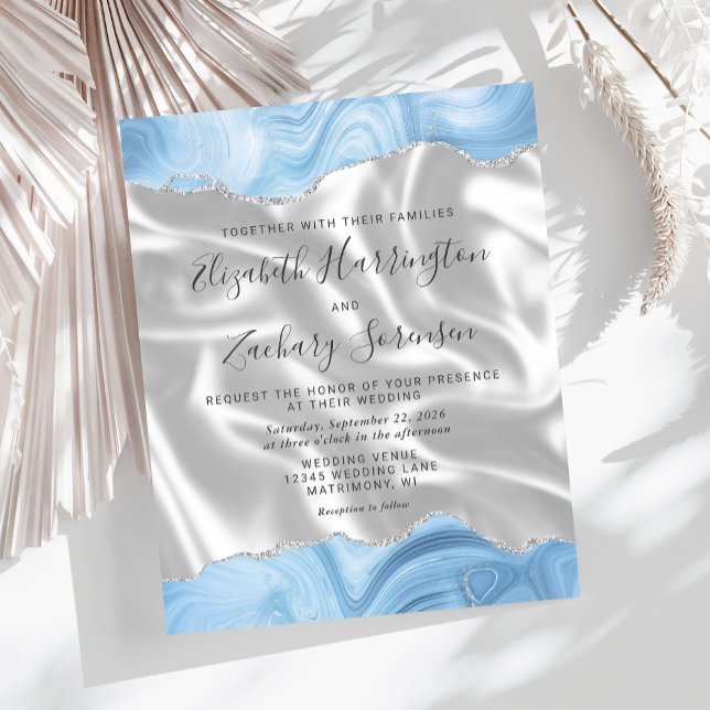 Lámina Boda de la seda blanca del Agate de Plata Azul Beb (Subido por el creador)