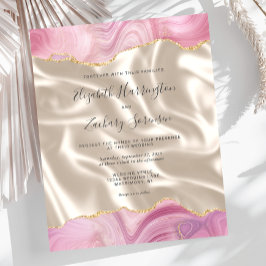 Lámina Boda de la seda marfileña del pato de oro rosado