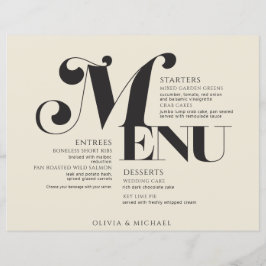 Lámina Boda de la Vintage Crema Negra