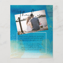 Lámina Boda de LeahG BUDGET Ocean Blue Watercolor