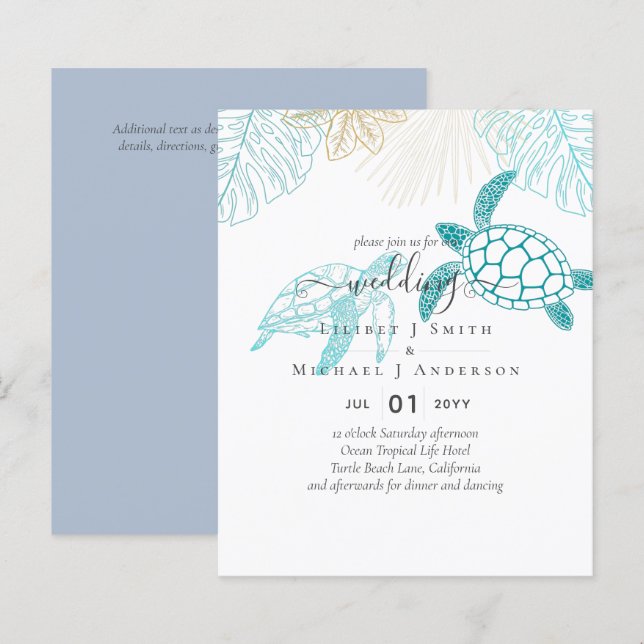 Lámina BODA de líneas modernas de arte (Anverso / Reverso)