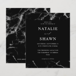 Lámina Boda de mármol negro de presupuesto