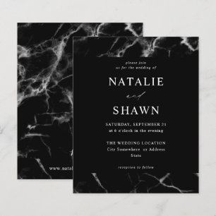 Lámina Boda de mármol negro de presupuesto