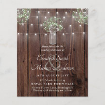 Boda de Mason Jars Gypsophila