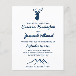 Lámina BODA de Montaña Rústico del País de los Cerfs