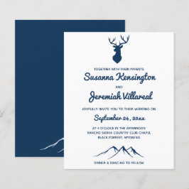 Lámina BODA de Montaña Rústico del País de los Cerfs