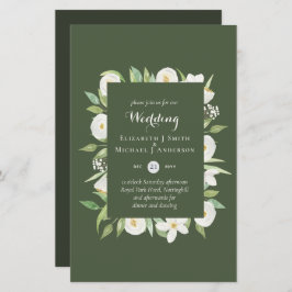 Lámina Boda de Olive Green Magnolia Budget Invita A9