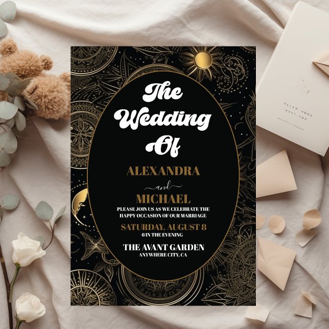 Lámina Boda de oro negro celeste presupuestal (Subido por el creador)