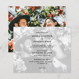 Lámina Boda de paisaje fotográfico blanco y negro de pres