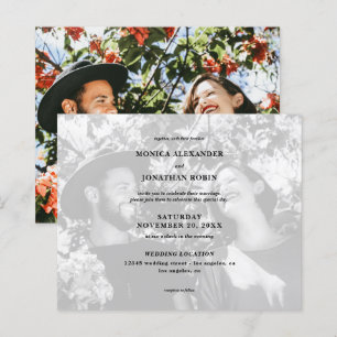 Lámina Boda de paisaje fotográfico blanco y negro de pres