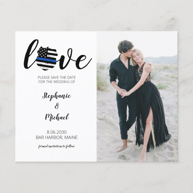 Lámina Boda de policía de aplicación de la ley de fotogra (Anverso)