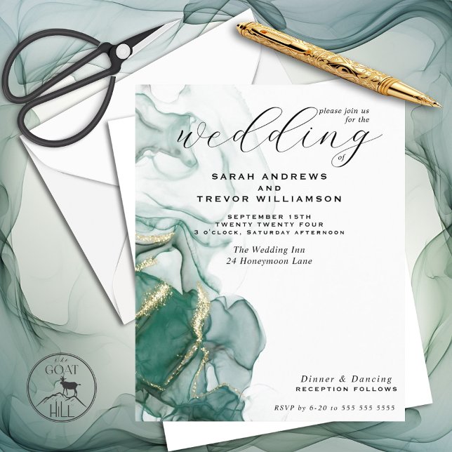 Lámina Boda de presupuesto asombra a Jade Green Alcohol I (Subido por el creador)