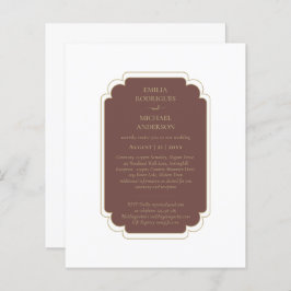 Lámina Boda de presupuesto bilingüe de la Boda española