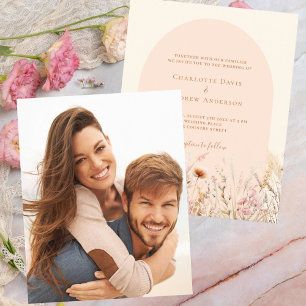 Lámina Boda de presupuesto de fotos de arcos de melocotón