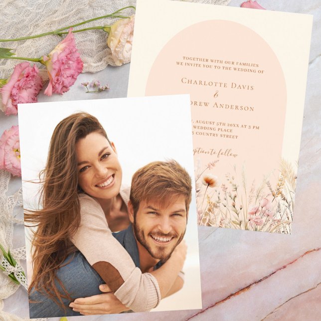 Lámina Boda de presupuesto de fotos de arcos de melocotón (Subido por el creador)