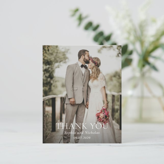 Lámina Boda de presupuesto de fotos en blanco y negro gra (Anverso de pie)