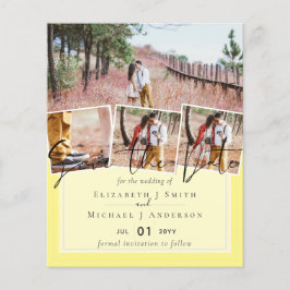 Lámina Boda de presupuesto de tendencias de color gris mo