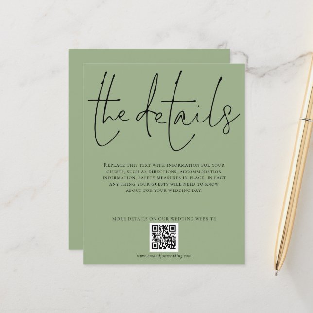 Lámina Boda de presupuesto Detalles del complemento de gu (Anverso/Reverso In Situ)