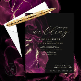 Lámina Boda de presupuesto Maravillosa Tinta Magenta Alco