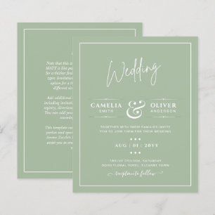 Lámina BODA DE PRESUPUESTO Sage Apple Green Monocrome Tex