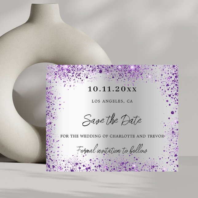Lámina Boda de presupuesto violeta de plata violeta púrpu (Subido por el creador)
