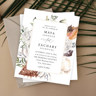 Lámina Boda de Presupuestos y Florales Blancas