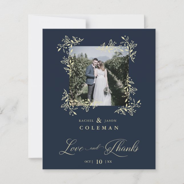 Lámina Boda de ramas botánicas baratas (Anverso)