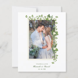 Lámina Boda de ramas tropicales y flores blancas