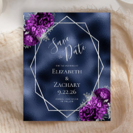 Lámina Boda de Relieve metalizado de la Marina Floral de