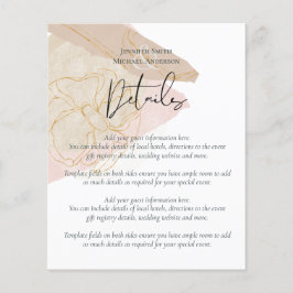 Lámina Boda de resumen de tonos de tierra natural