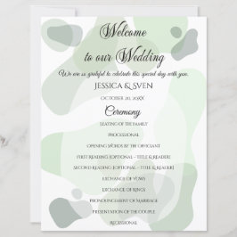 Lámina Boda de resumen geométrico de la vegetación orgáni