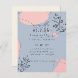 Lámina Boda de resumen moderno japonés escandinavo