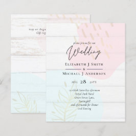 Lámina Boda de resumen moderno japonés escandinavo