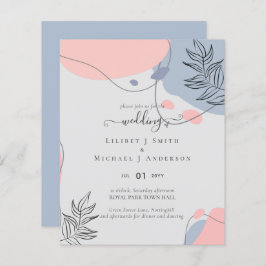 Lámina Boda de resumen moderno japonés escandinavo