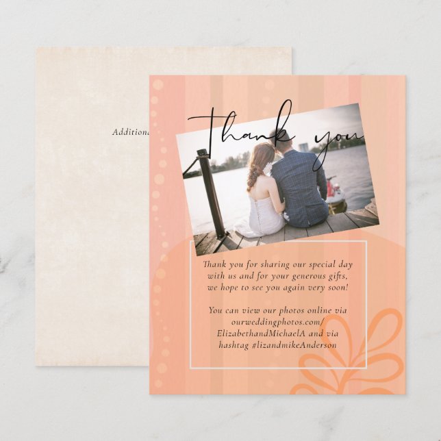 Lámina Boda de resumen moderno japonés escandinavo (Anverso / Reverso)