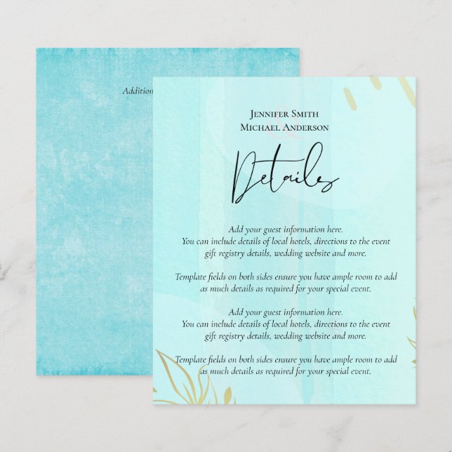 Lámina Boda de resumen moderno japonés escandinavo (Anverso / Reverso)