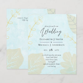 Lámina Boda de resumen moderno japonés escandinavo