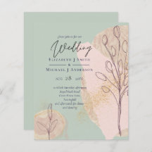 Boda de resumen moderno japonés escandinavo