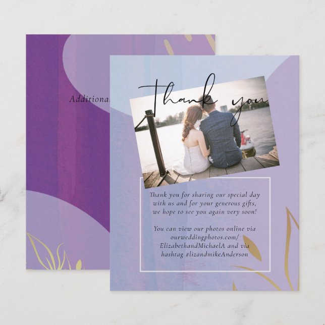 Lámina Boda de resumen moderno japonés escandinavo (Anverso / Reverso)