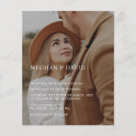 Lámina Boda de superposición de fotos elegida para presup