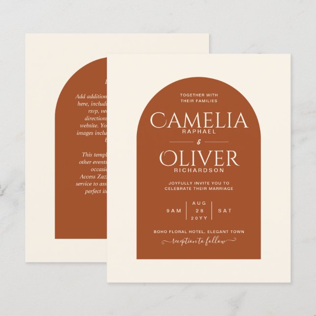 Lámina BODA de Terracotta MONOCHROME (Anverso / Reverso)