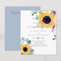 Boda de verano de girasoles Eucalyptus Greenerener