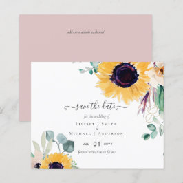 Lámina Boda de verano de girasoles Eucalyptus Greenerener