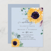 Boda de verano de girasoles Eucalyptus Greenerener