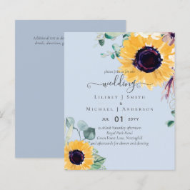 Lámina Boda de verano de girasoles Eucalyptus Greenerener