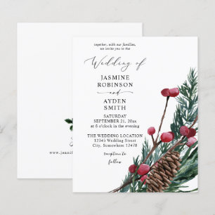 Lámina Boda de Verdor de Invierno y Pino